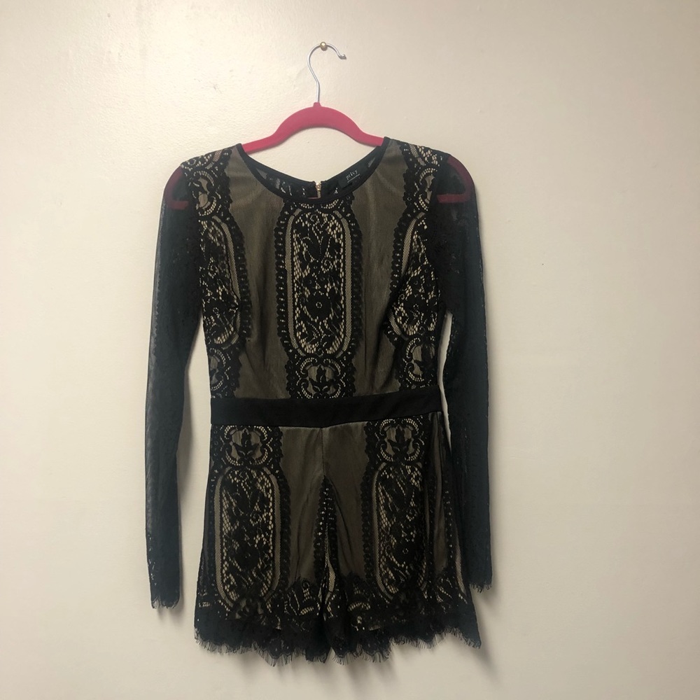 Privy Black Lace Romper